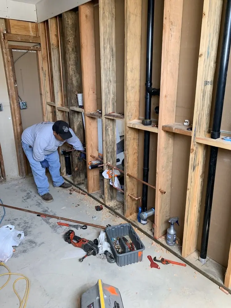 Commercial rough-in plumbing for Commercial Plumbing in Timberland
